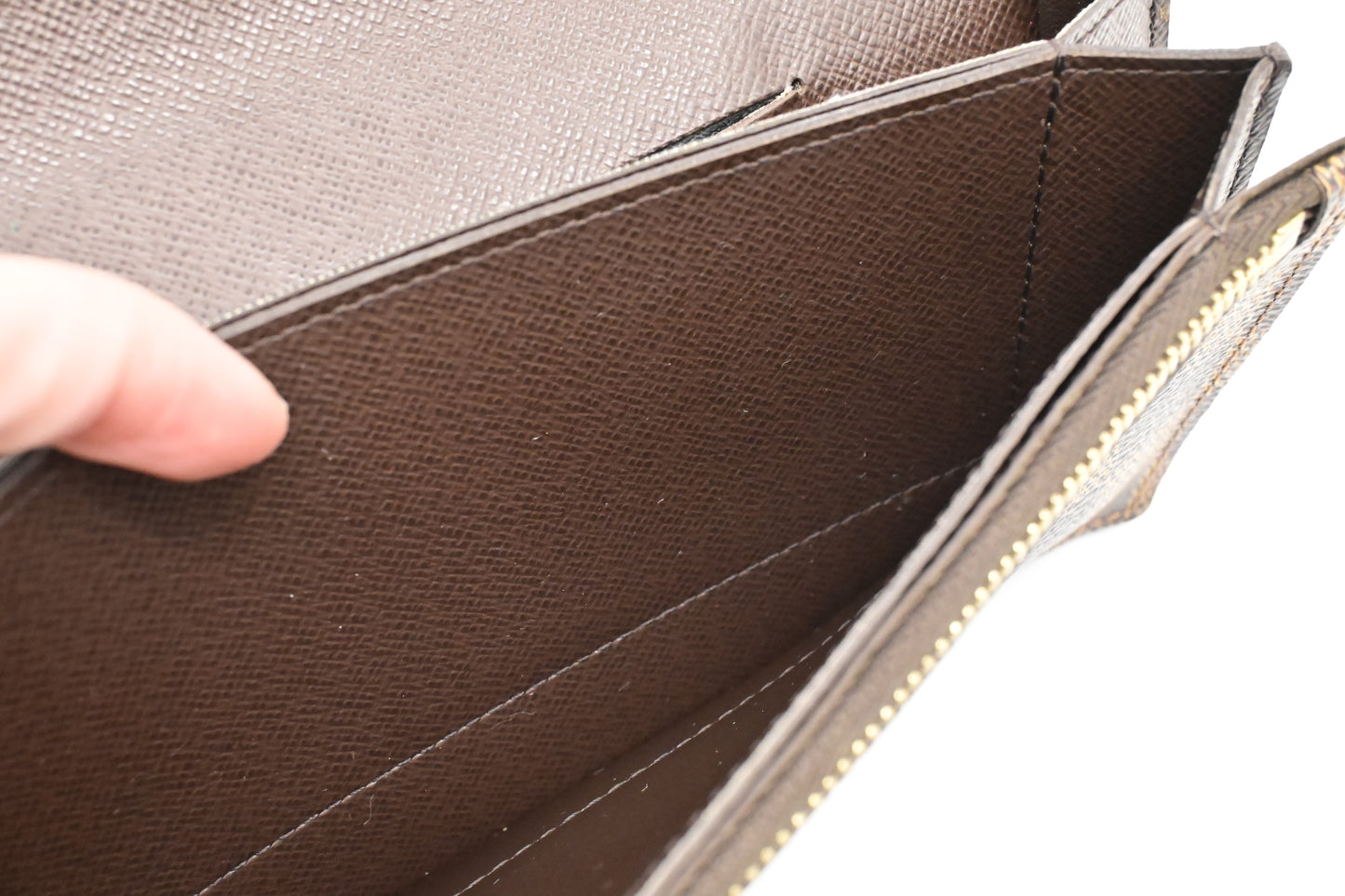 Louis Vuitton Accordion Wallet in Damier Ebene Canvas