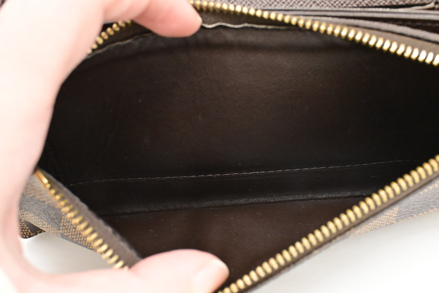Louis Vuitton Accordion Wallet in Damier Ebene Canvas
