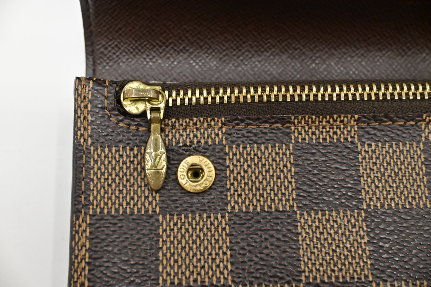 Louis Vuitton Accordion Wallet in Damier Ebene Canvas