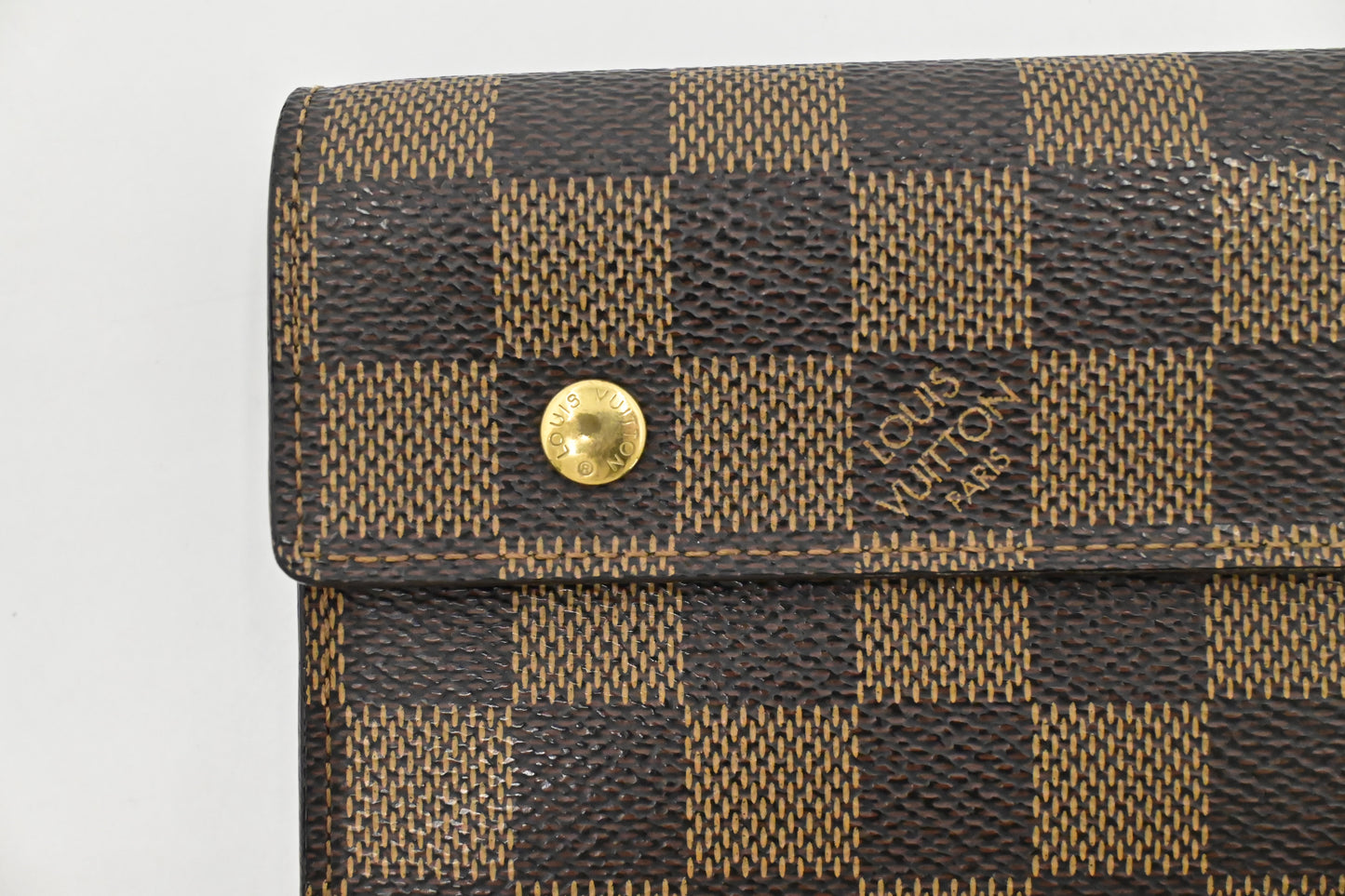 Louis Vuitton Accordion Wallet in Damier Ebene Canvas