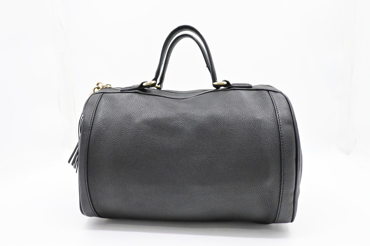 Gucci Soho Boston Bag in Black Leather