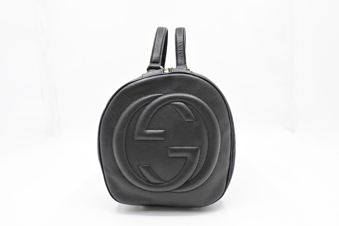 Gucci Soho Boston Bag in Black Leather