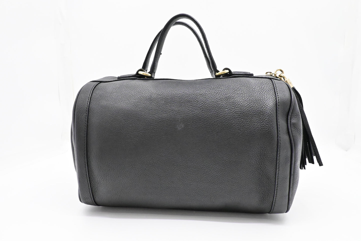 Gucci Soho Boston Bag in Black Leather