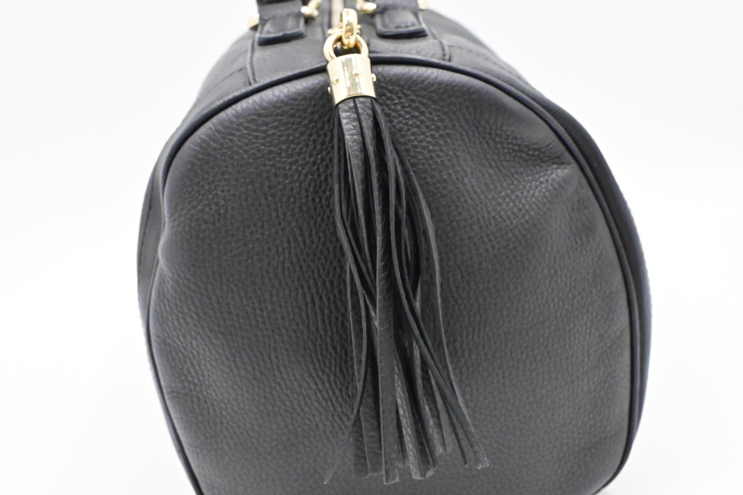 Gucci Soho Boston Bag in Black Leather