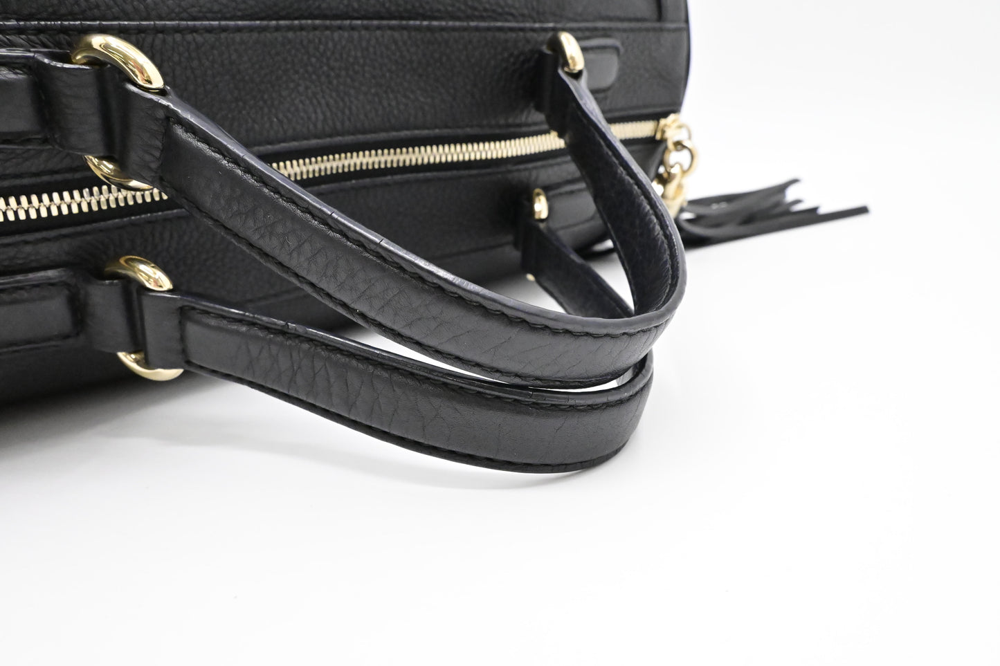 Gucci Soho Boston Bag in Black Leather