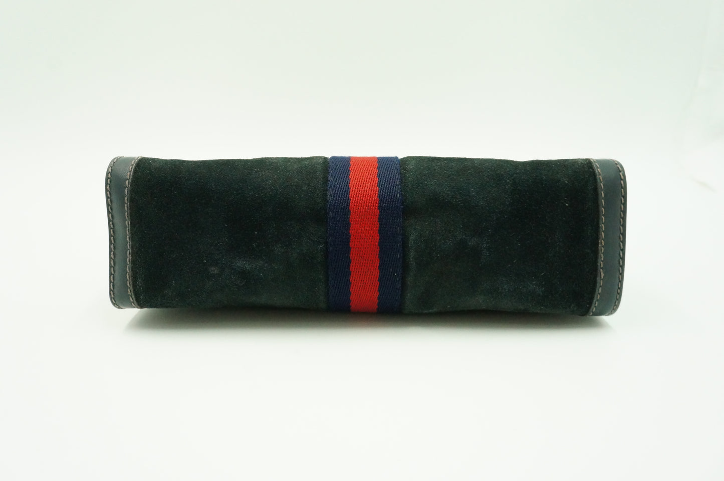 Gucci "Accessory Collection" Pouch in Navy Blue Suede Leather