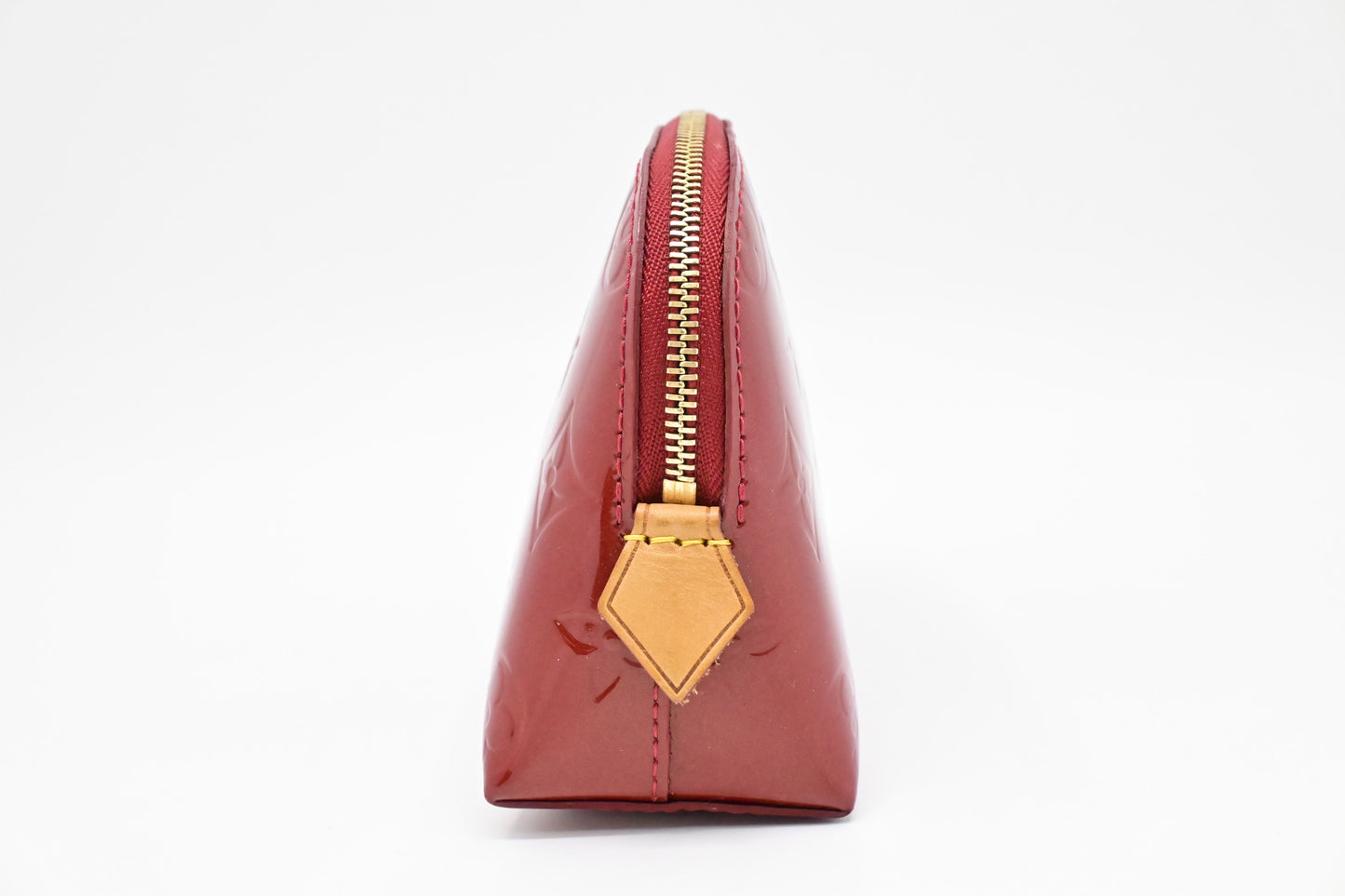 Louis Vuitton Pochette Cosmetique in Red Vernis Leather