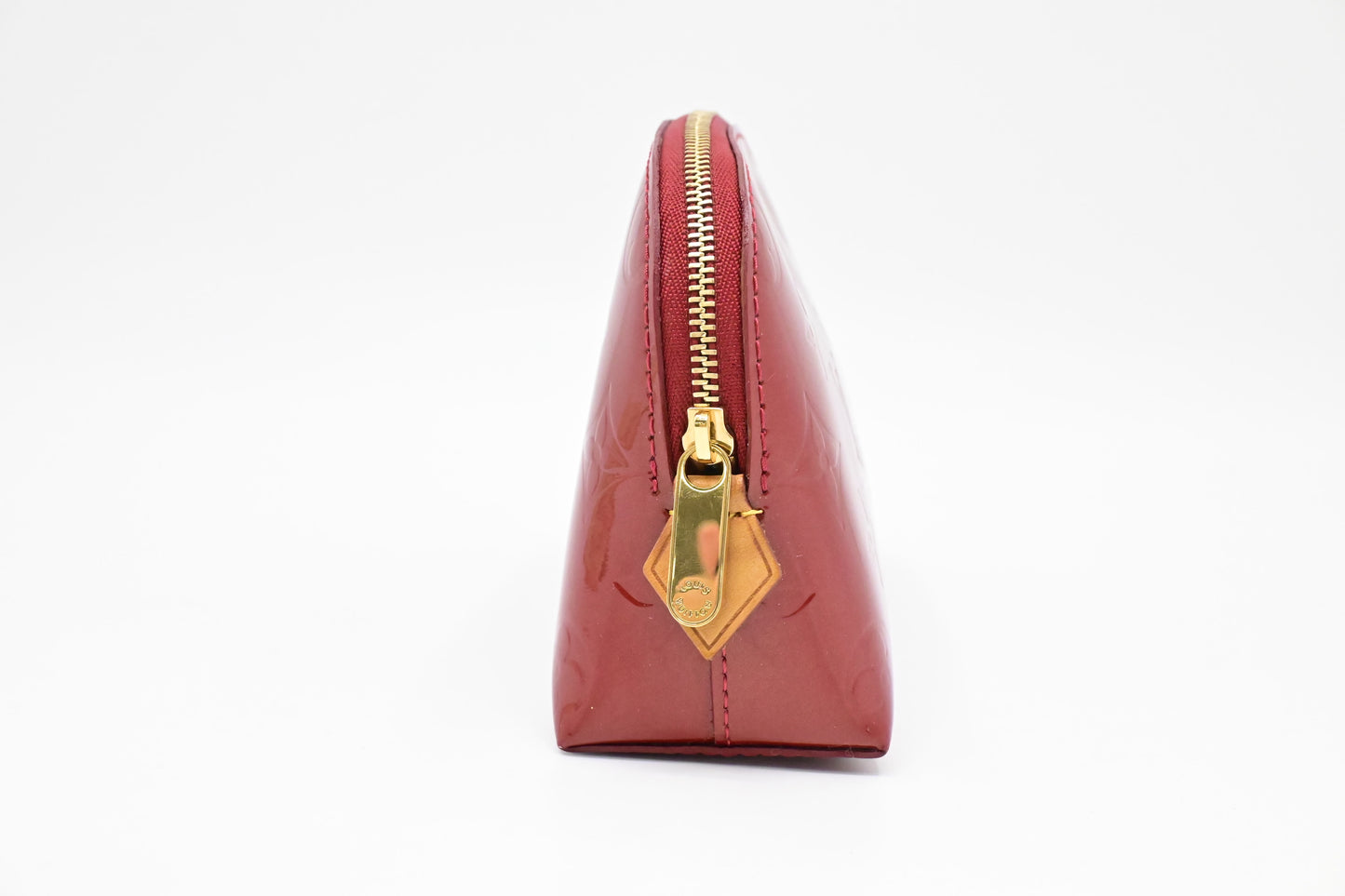 Louis Vuitton Pochette Cosmetique in Red Vernis Leather