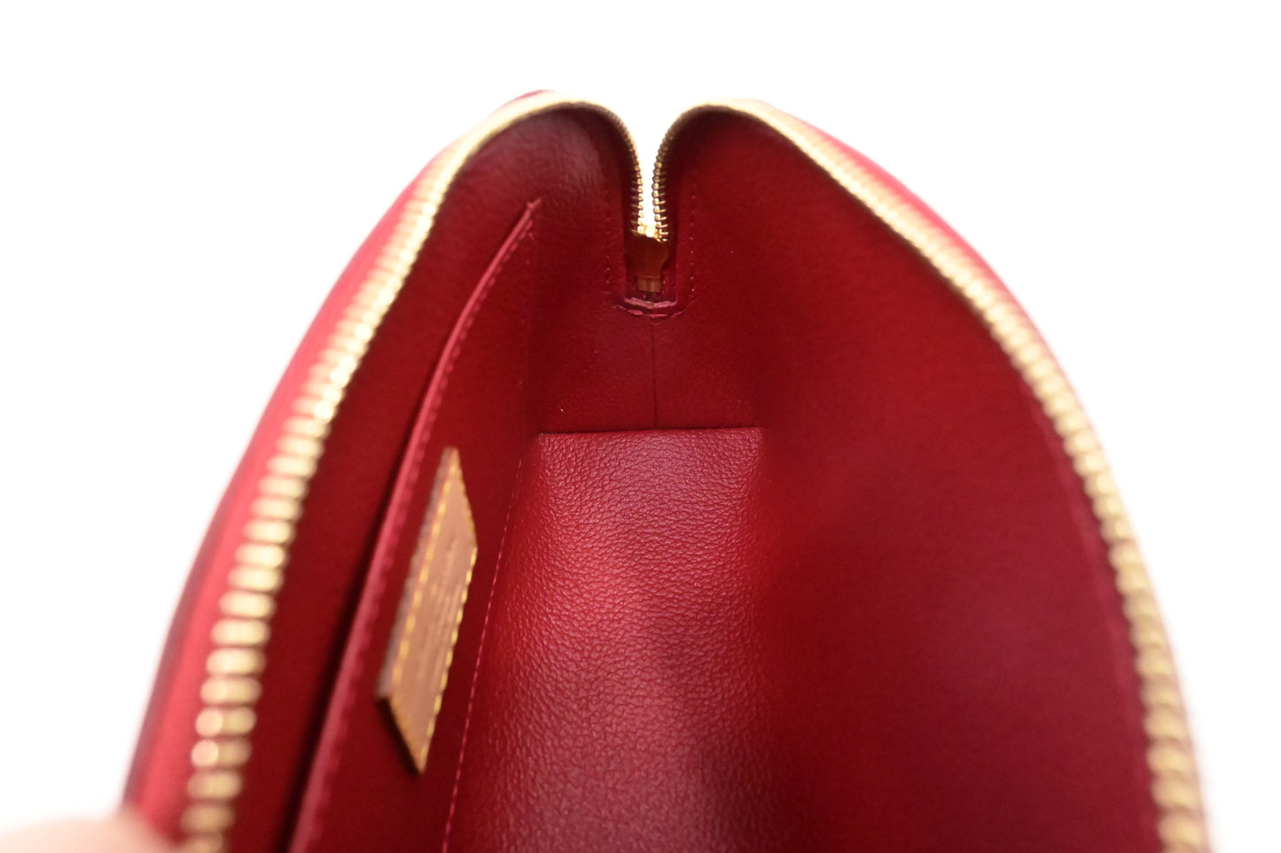 Louis Vuitton Pochette Cosmetique in Red Vernis Leather