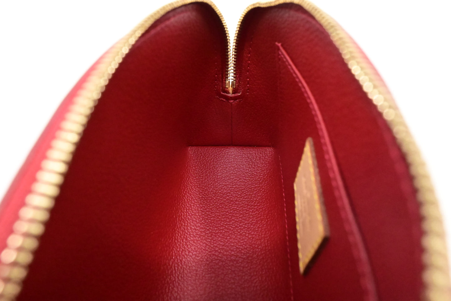 Louis Vuitton Pochette Cosmetique in Red Vernis Leather