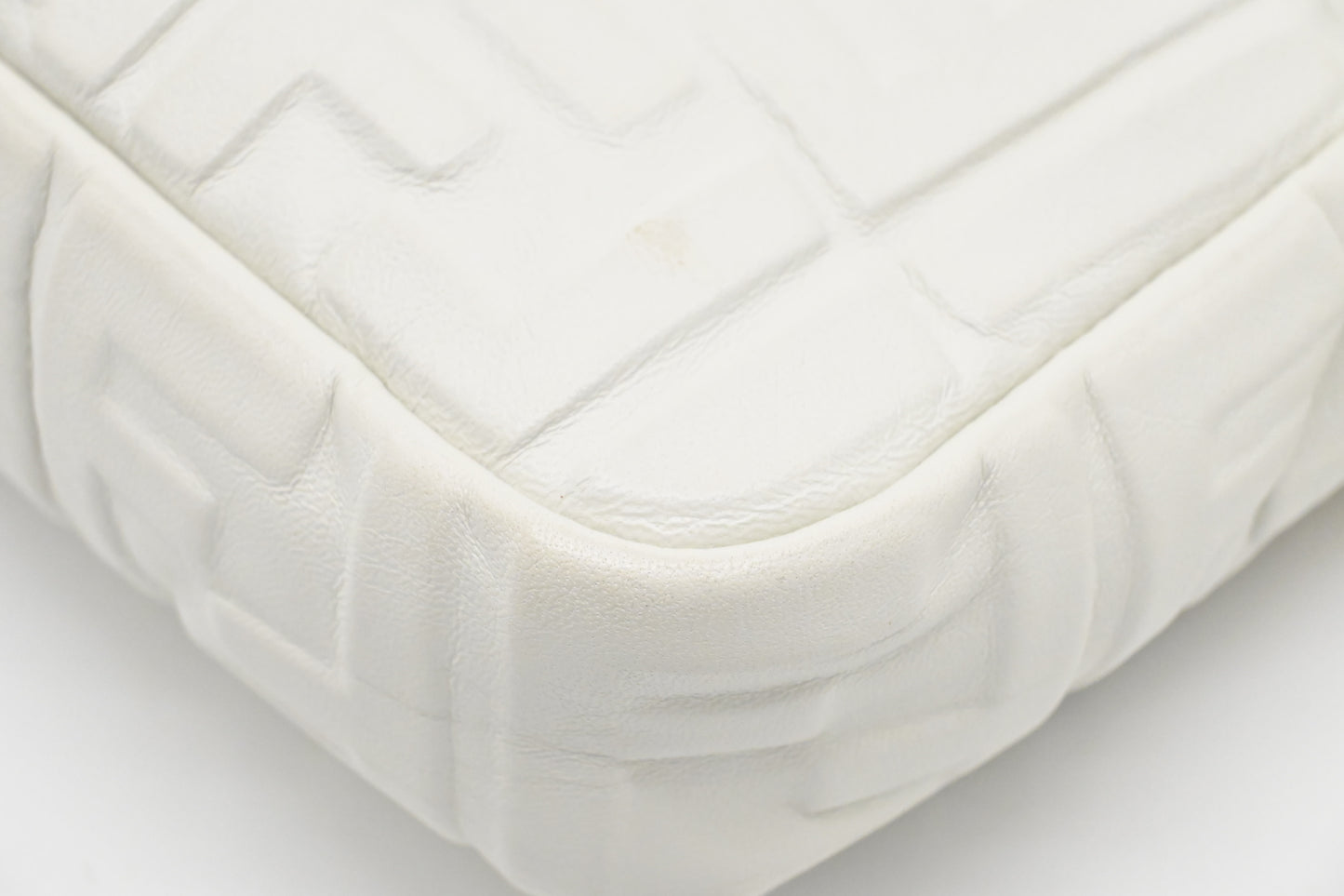 Fendi Baguette in White Nappa Leather