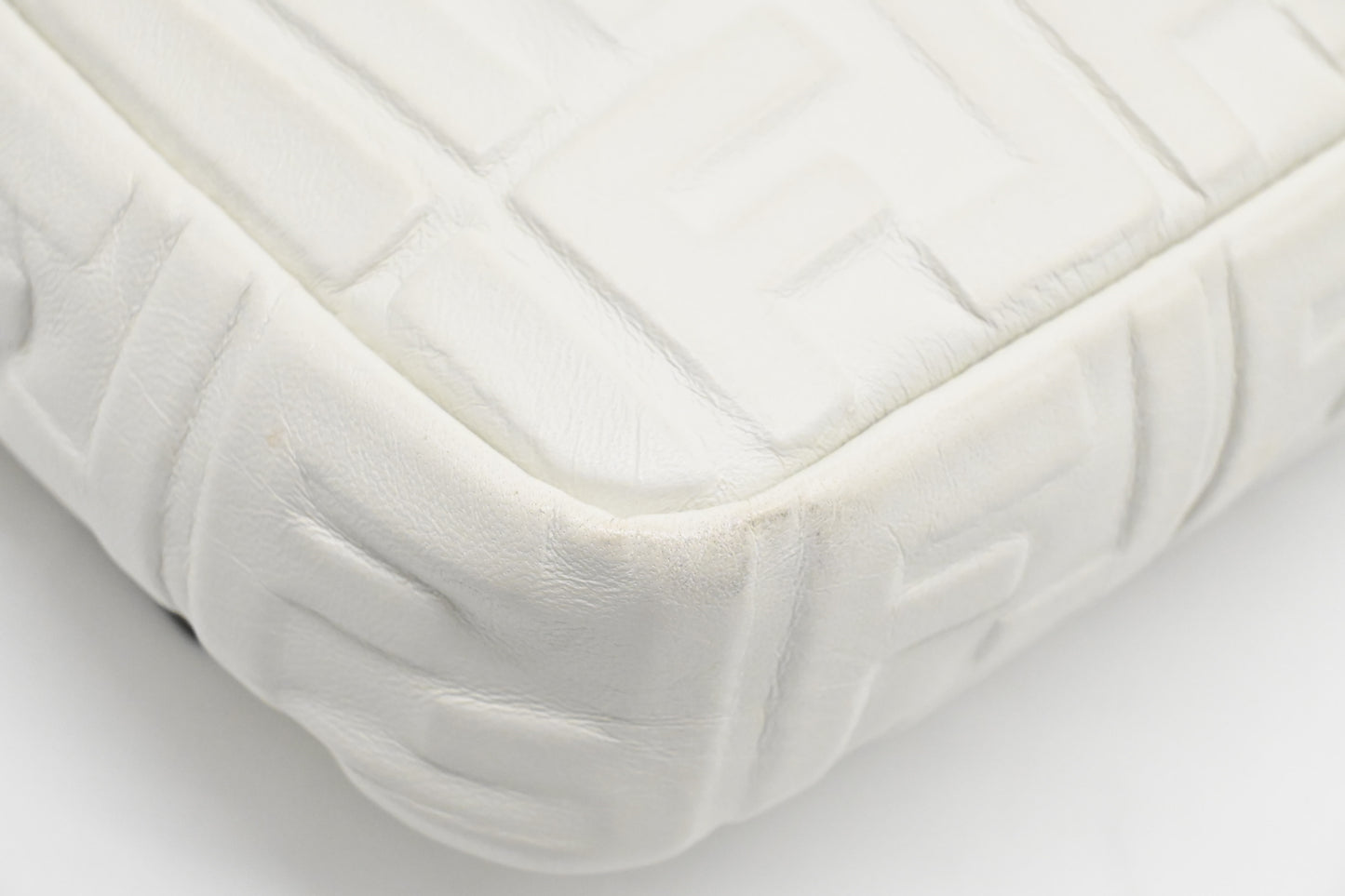 Fendi Baguette in White Nappa Leather