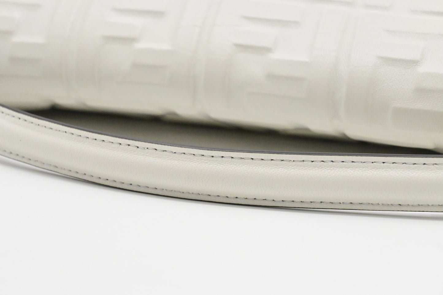 Fendi Baguette in White Nappa Leather