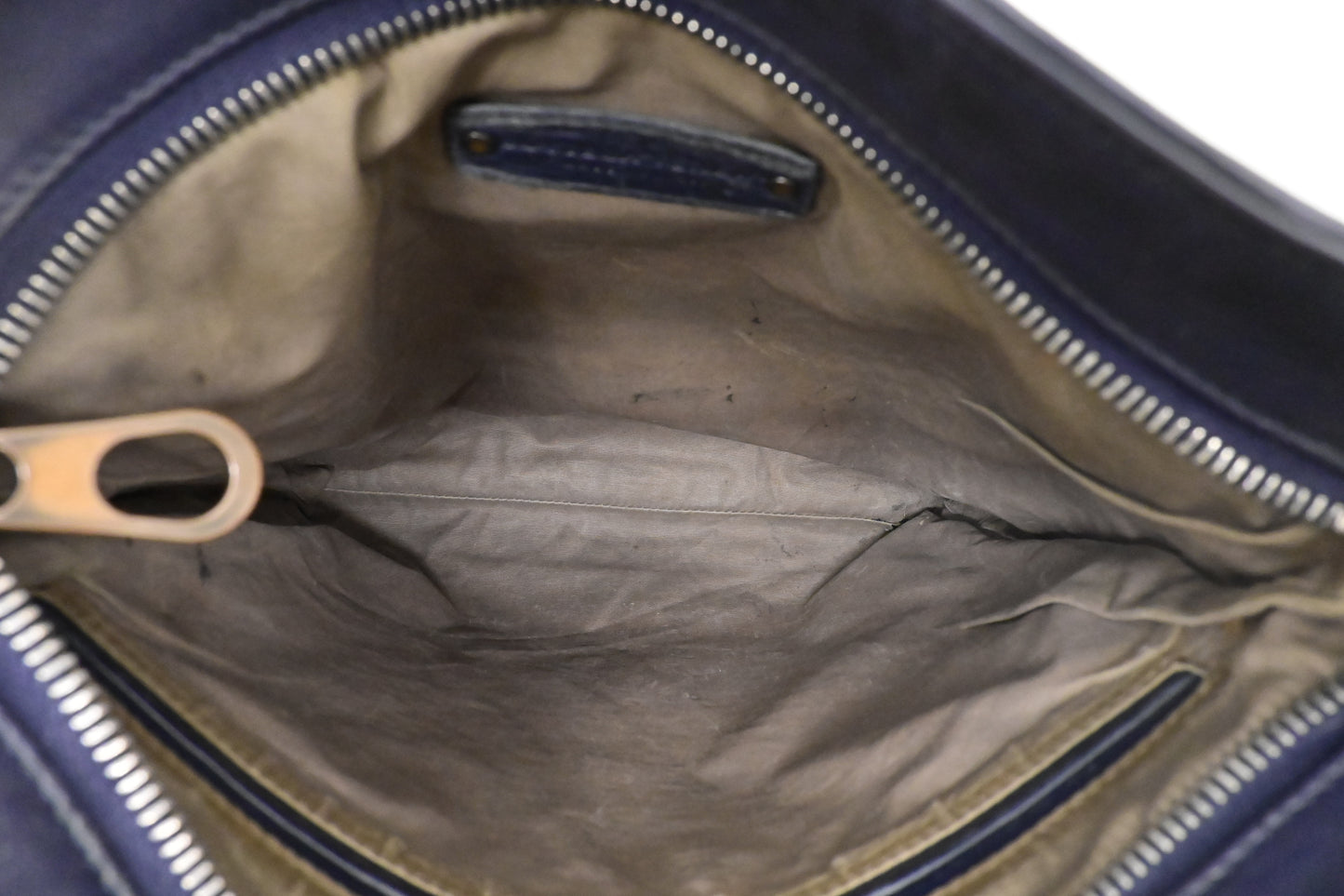 Bottega Veneta Small Crossbody in Dark Blue Intrecciato Leather