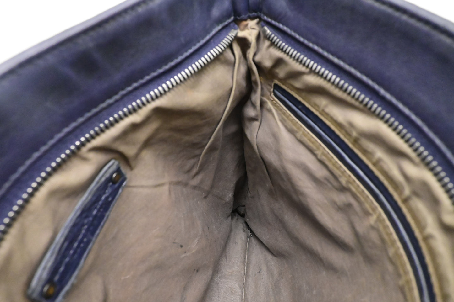 Bottega Veneta Small Crossbody in Dark Blue Intrecciato Leather