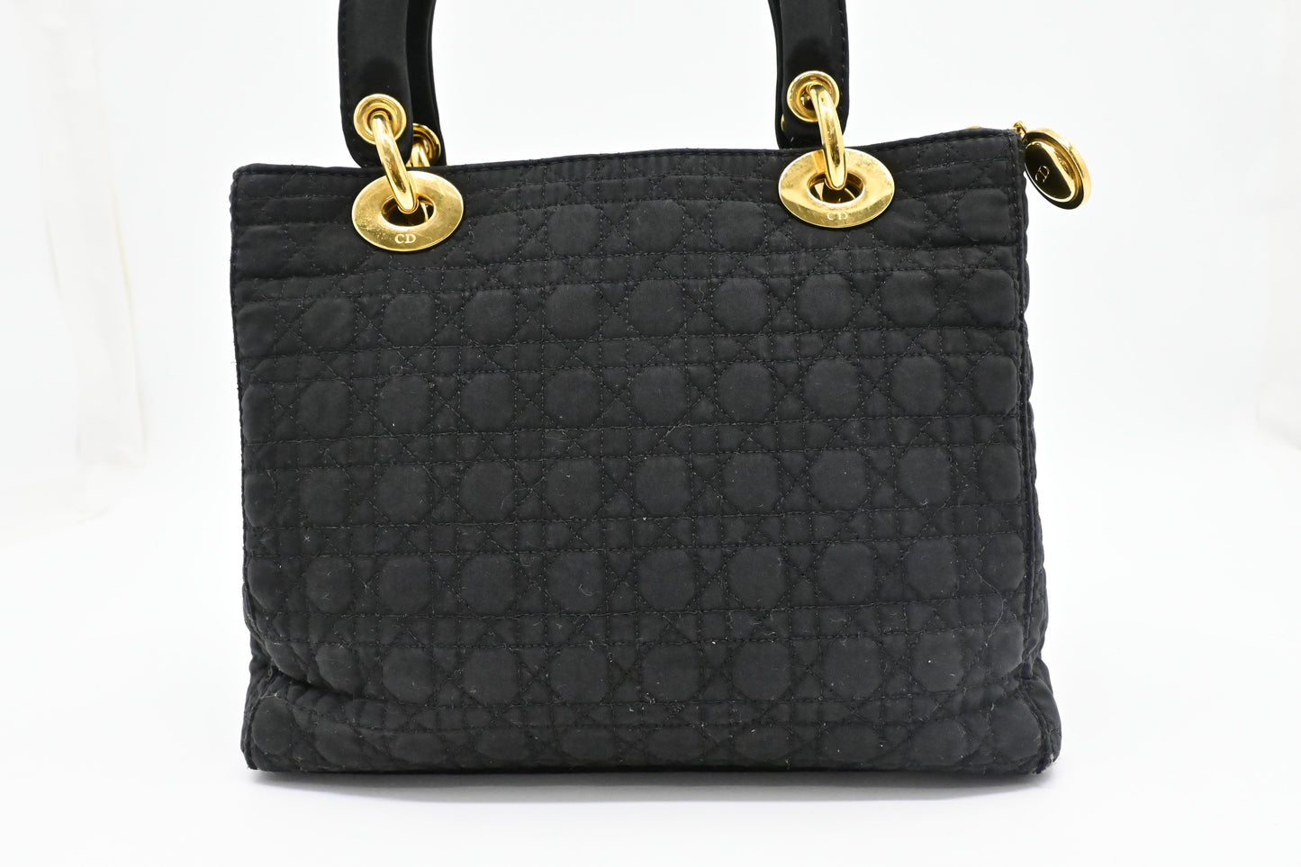 Dior Small Lady Dior in Black Nylon Canvas