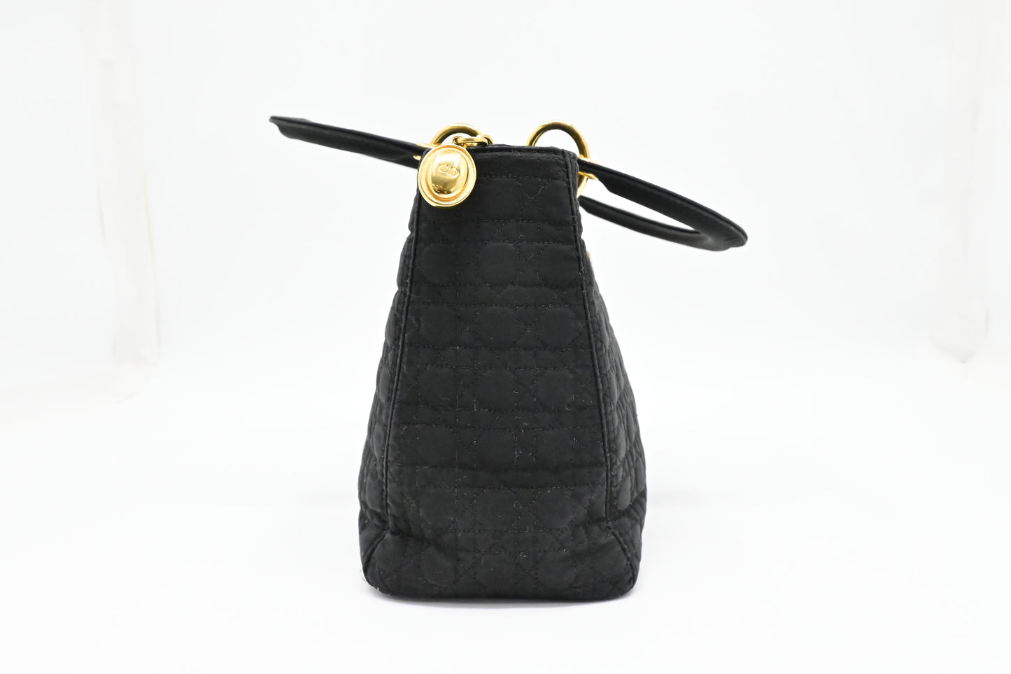Dior Small Lady Dior in Black Nylon Canvas
