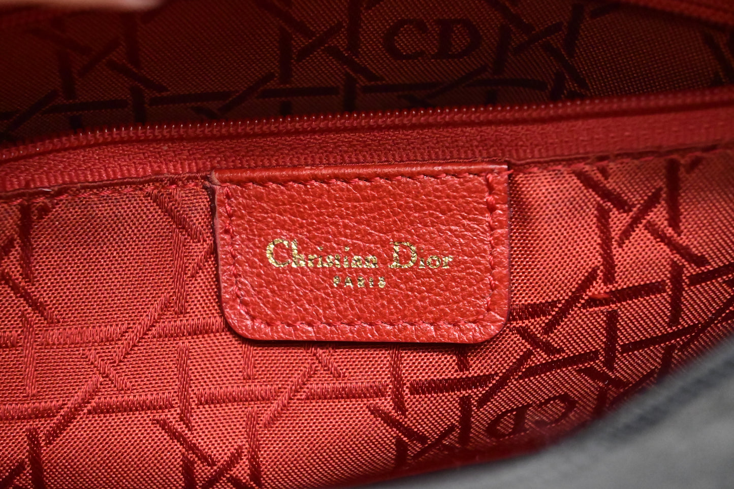 Dior Small Lady Dior in Black Nylon Canvas