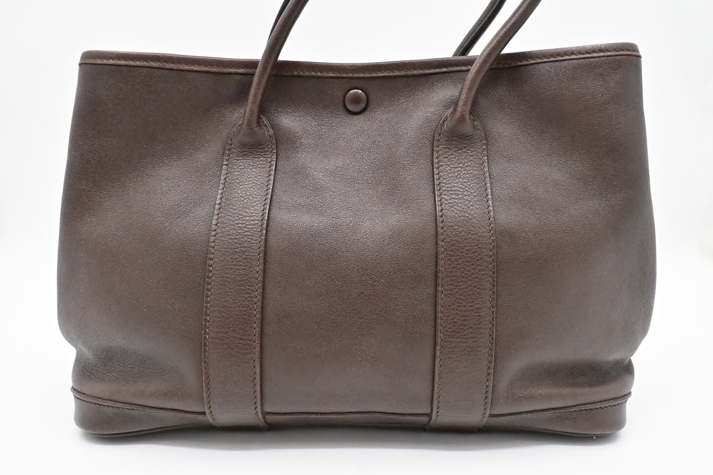 Hermes Bolduc Garden Party TPM in Chocolate Swift Leather