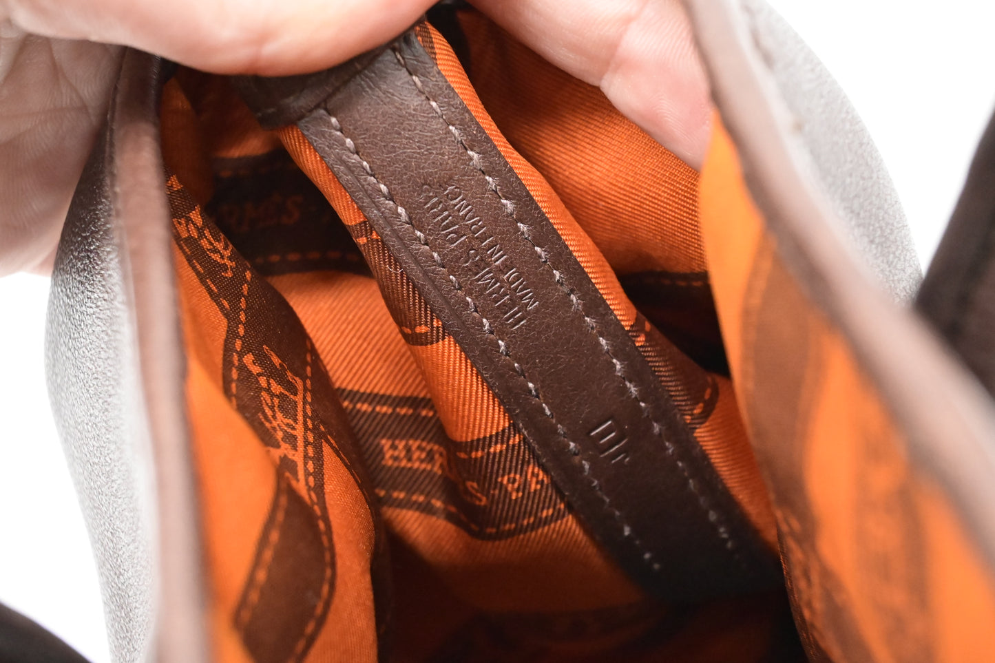 Hermes Bolduc Garden Party TPM in Chocolate Swift Leather