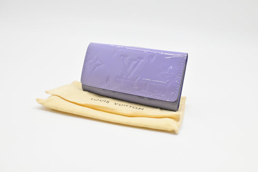 Louis Vuitton 4 Key Case in Lilac Vernis Leather