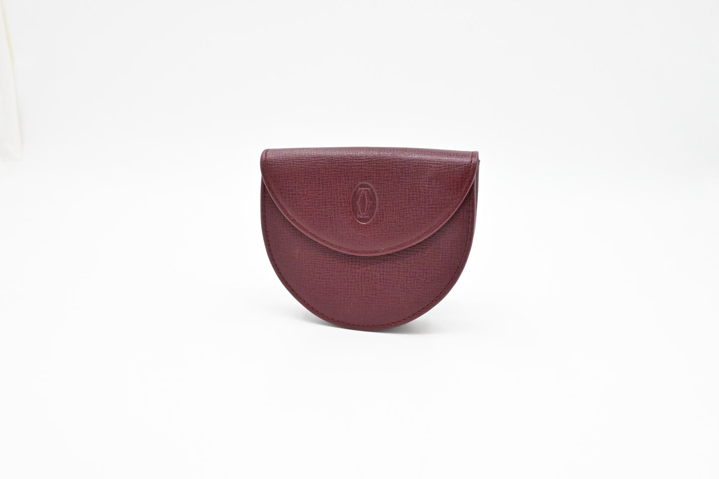 Cartier Coin Case in Burgundy Leather