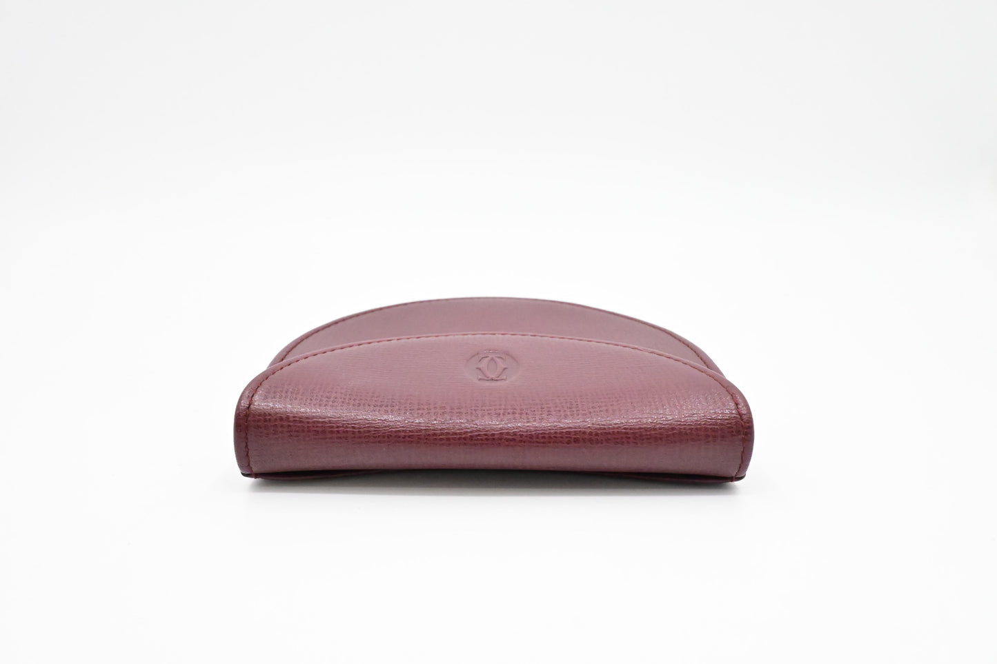 Cartier Coin Case in Burgundy Leather