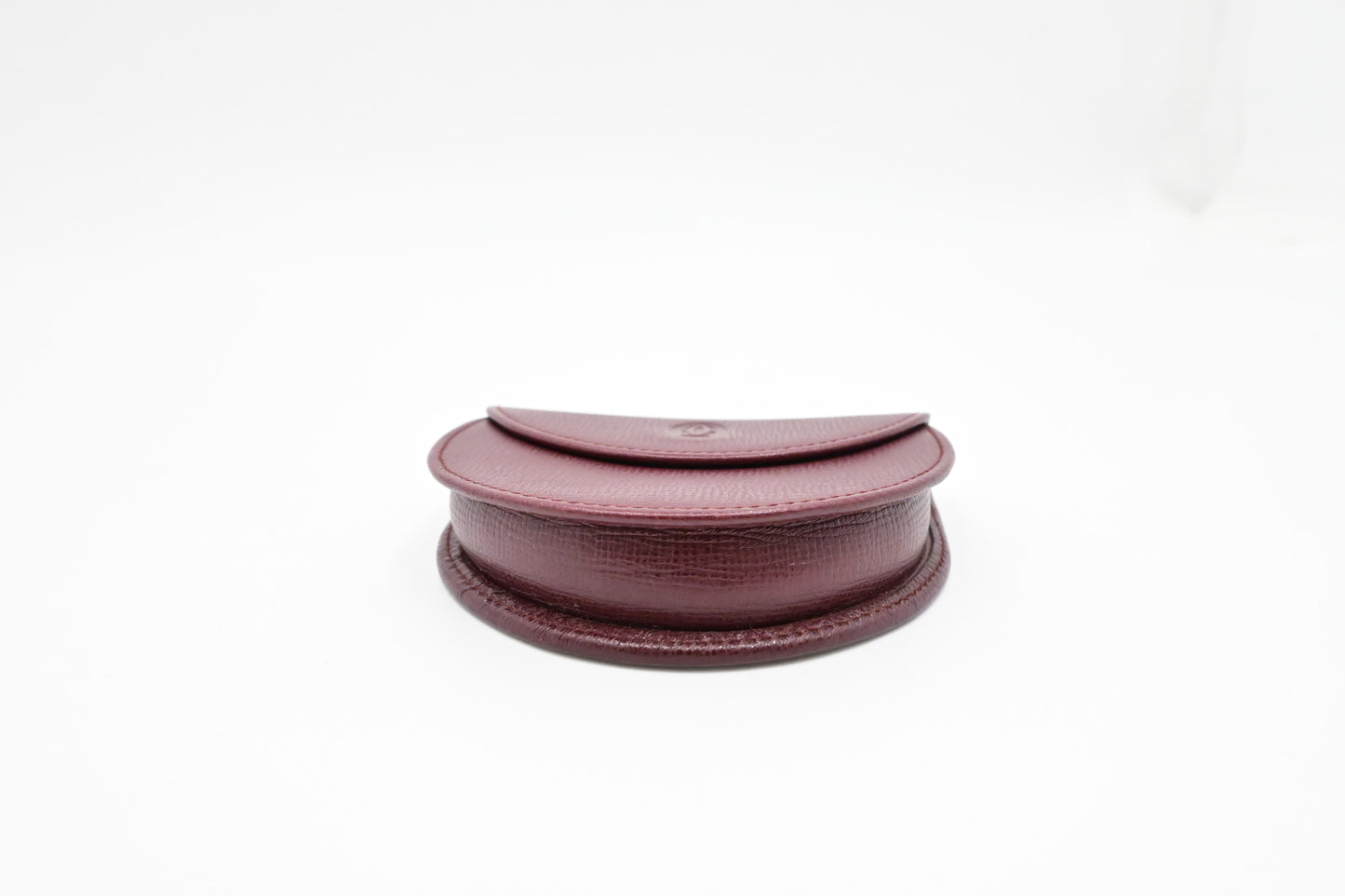Cartier Coin Case in Burgundy Leather
