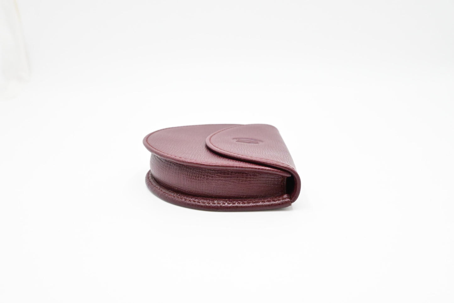 Cartier Coin Case in Burgundy Leather