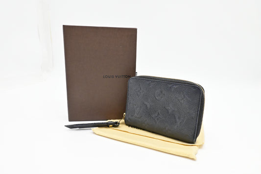 Louis Vuitton Compact Zippy Wallet in Bleu Infini Empreinte Leather