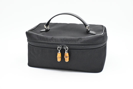 Gucci Vanity Pouch in Black Canvas
