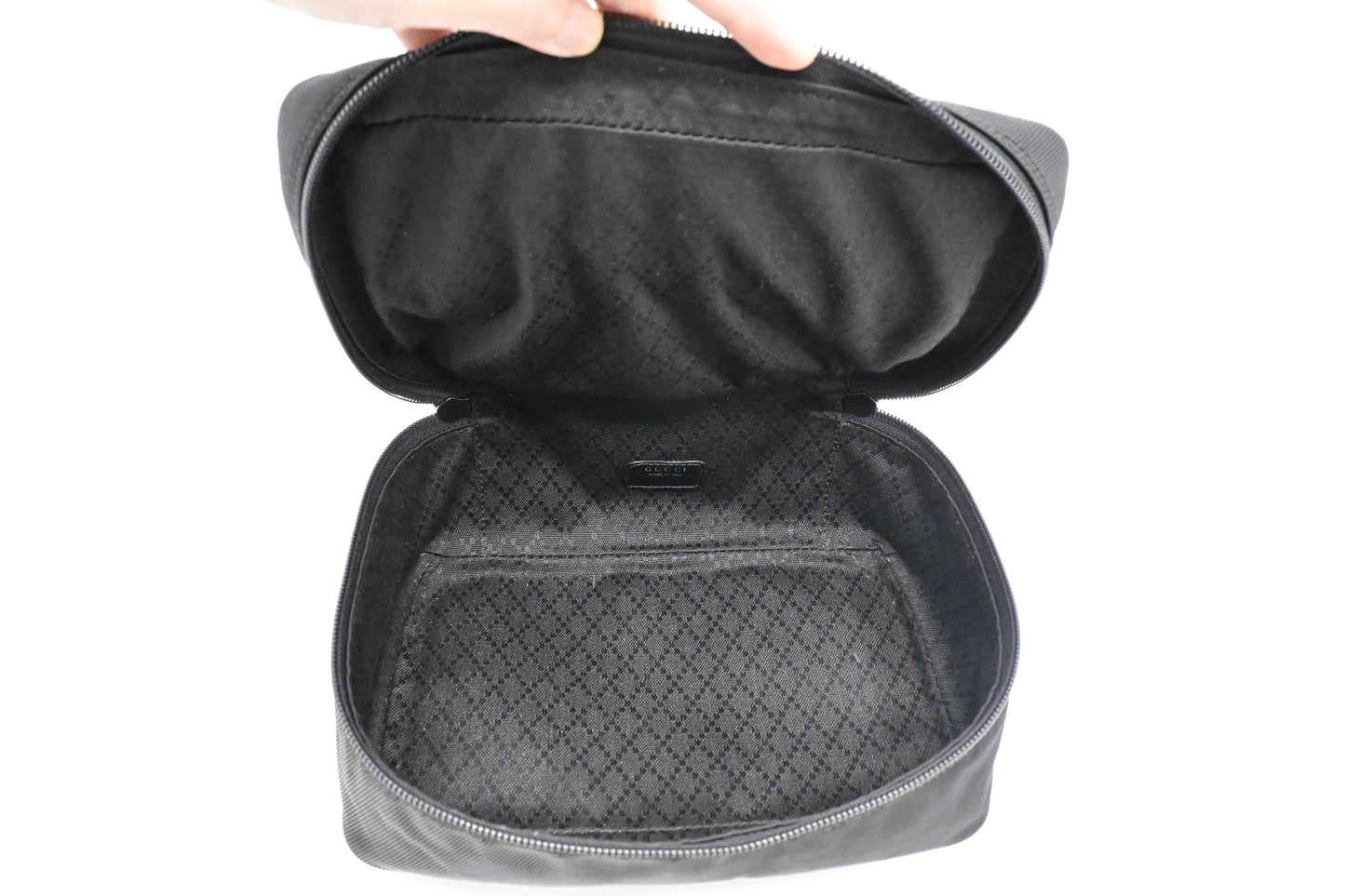 Gucci Vanity Pouch in Black Canvas