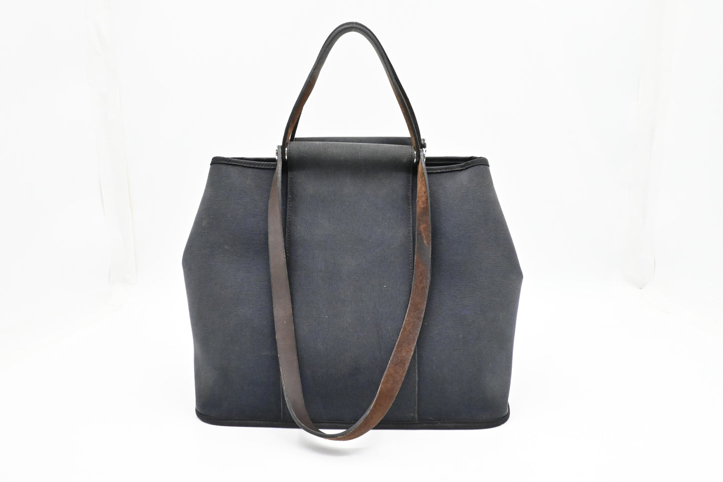 Hermes Cabag Elan PM in Navy Blue Canvas