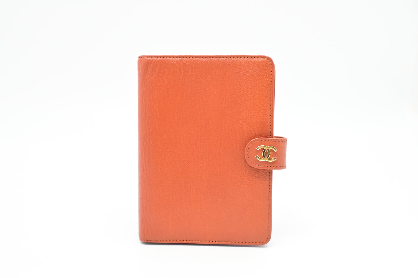 Chanel Agenda PM in Orange Leather