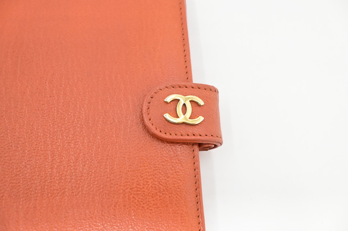 Chanel Agenda PM in Orange Leather