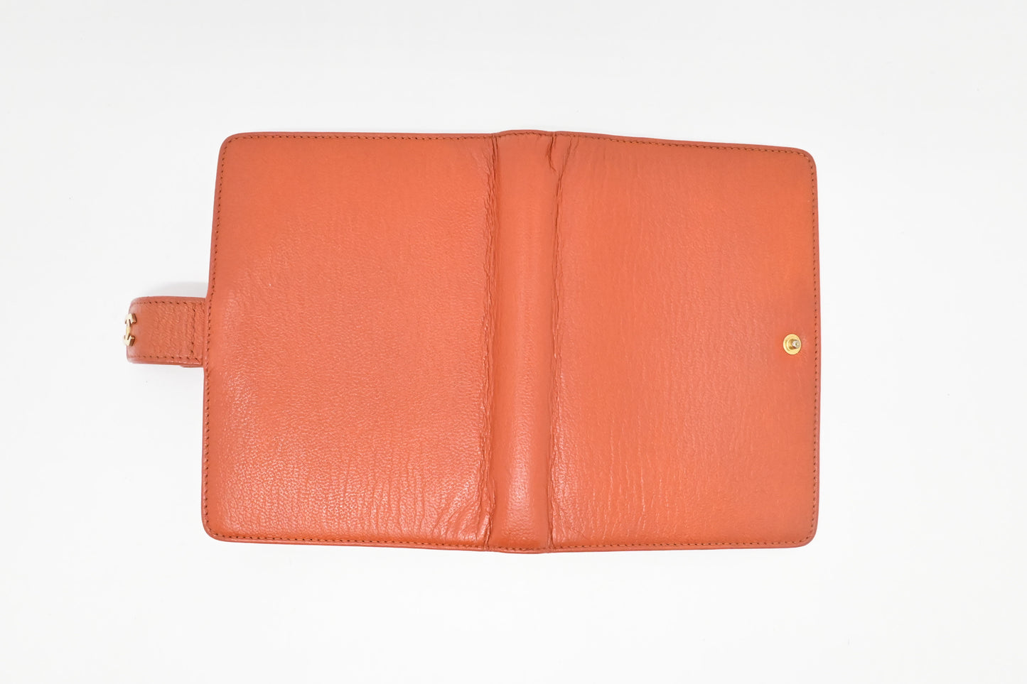 Chanel Agenda PM in Orange Leather