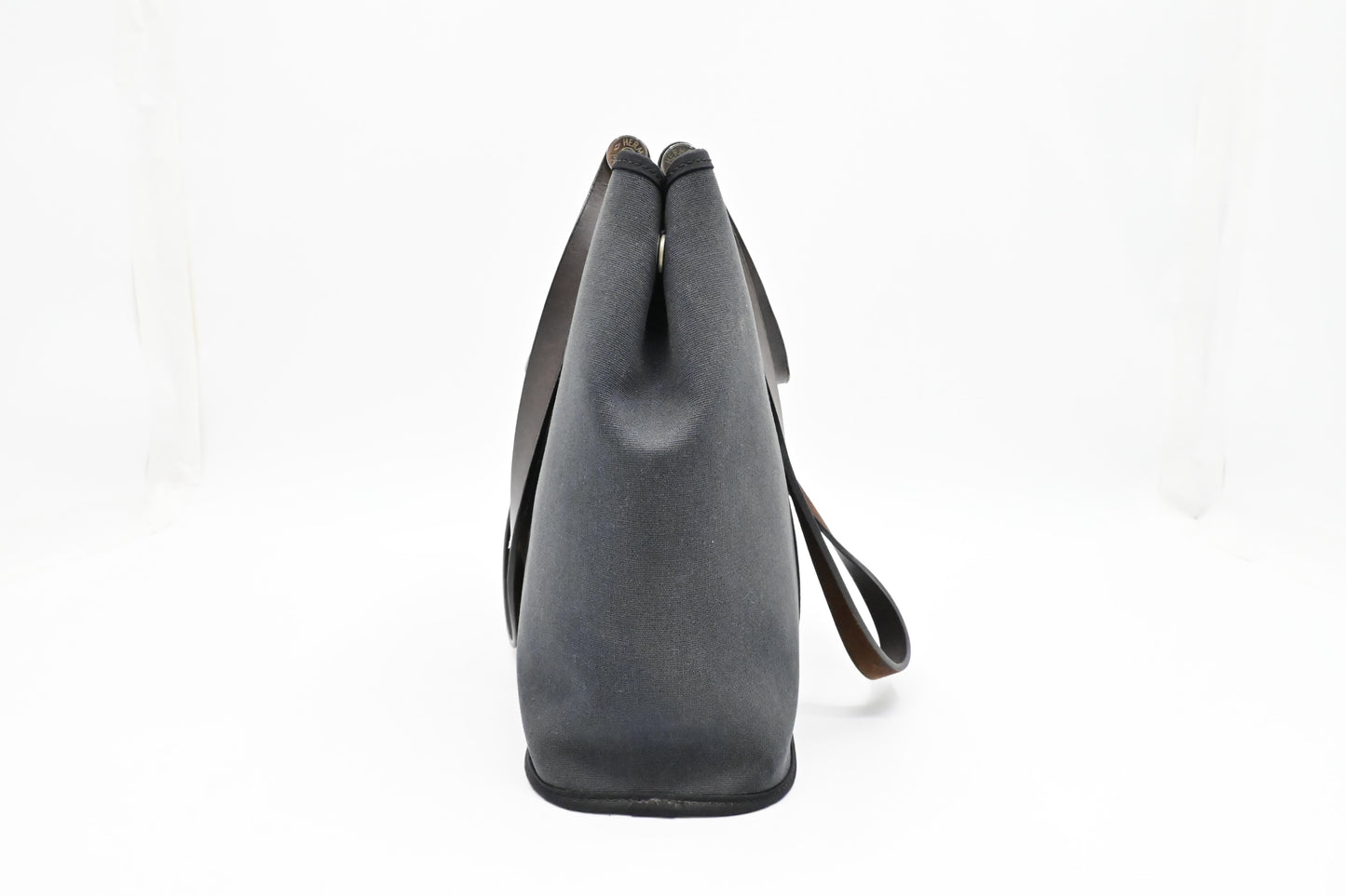Hermes Cabag Elan PM in Navy Blue Canvas