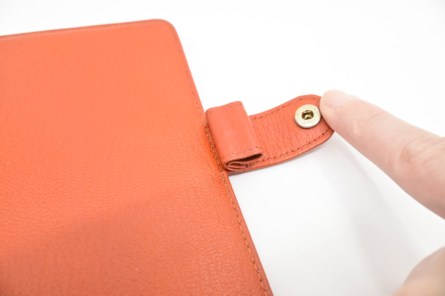 Chanel Agenda PM in Orange Leather