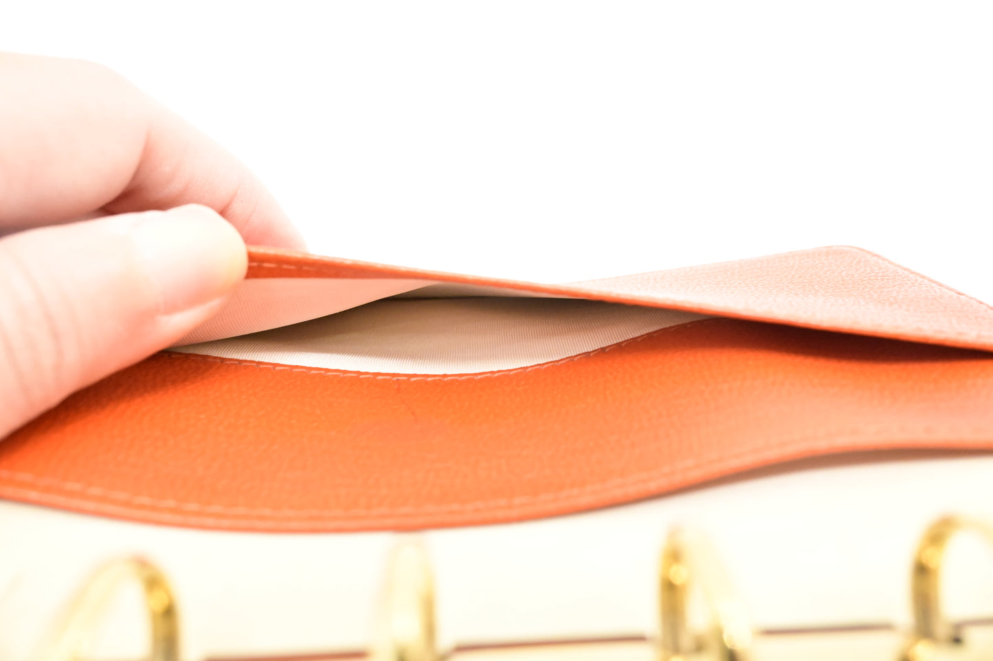 Chanel Agenda PM in Orange Leather
