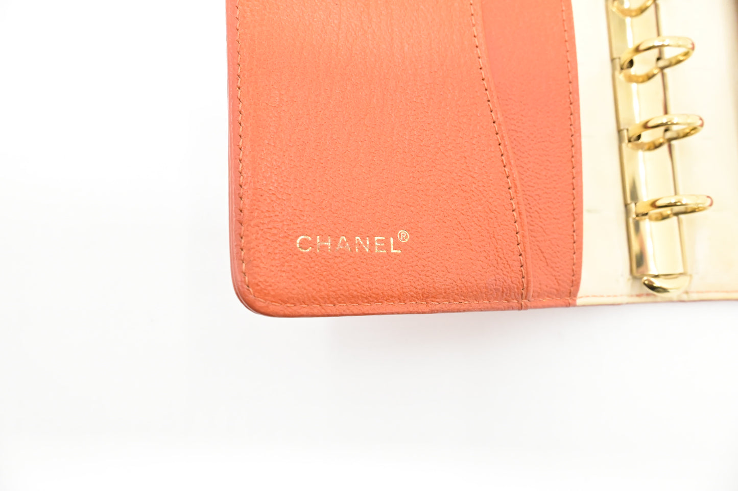 Chanel Agenda PM in Orange Leather