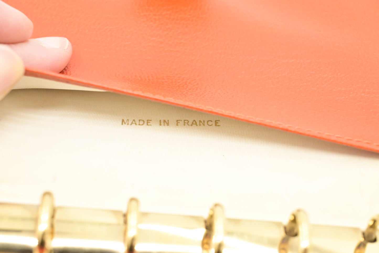 Chanel Agenda PM in Orange Leather