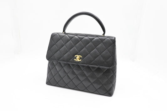 Chanel Kelly in Black Caviar Leather