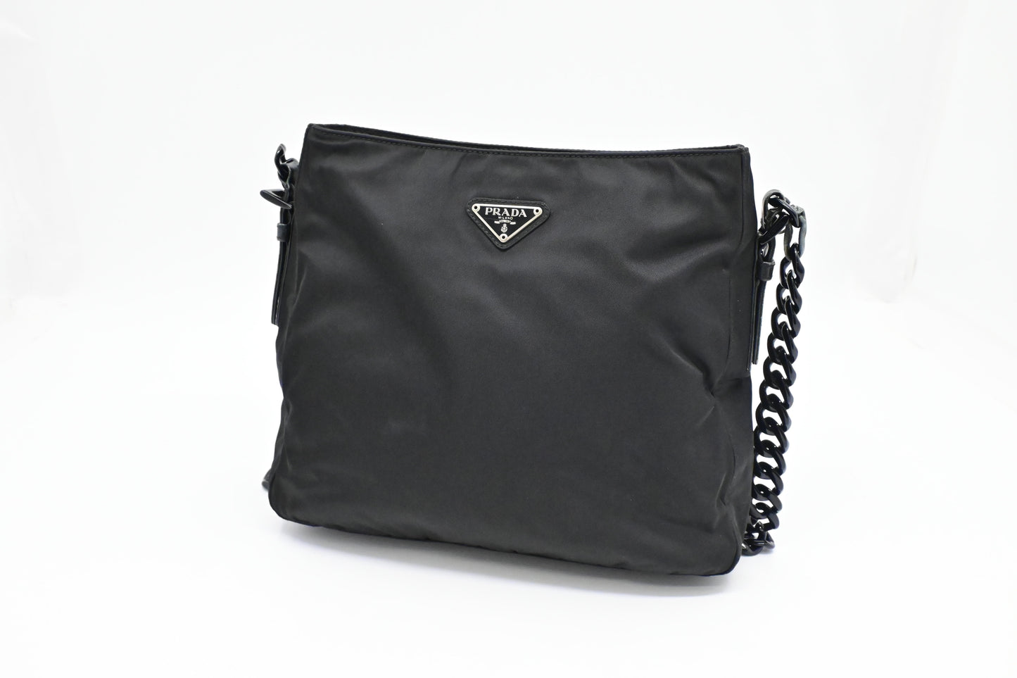 Prada Sholder Bag in Black Nylon