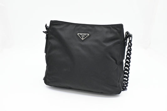 Prada Sholder Bag in Black Nylon