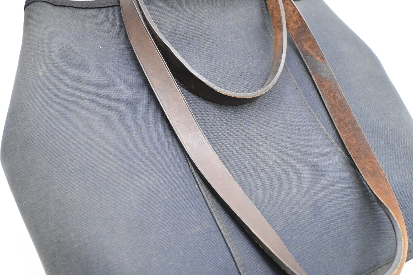Hermes Cabag Elan PM in Navy Blue Canvas