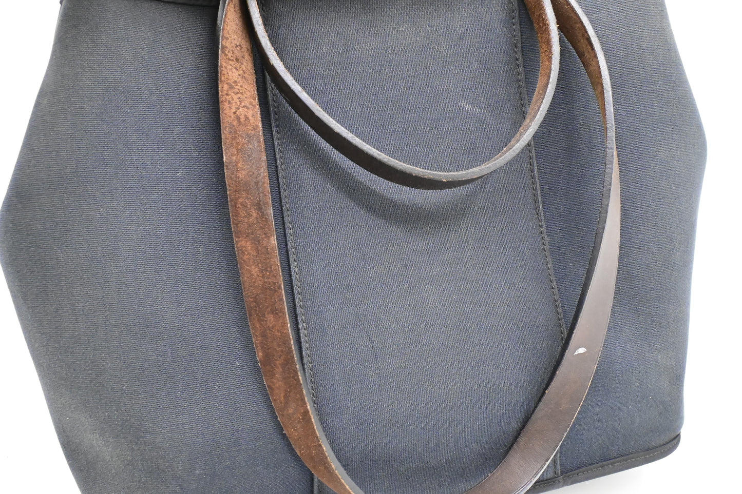 Hermes Cabag Elan PM in Navy Blue Canvas