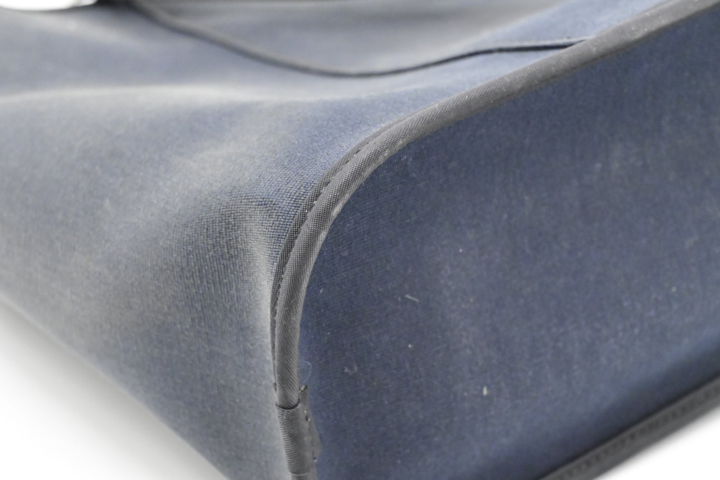 Hermes Cabag Elan PM in Navy Blue Canvas