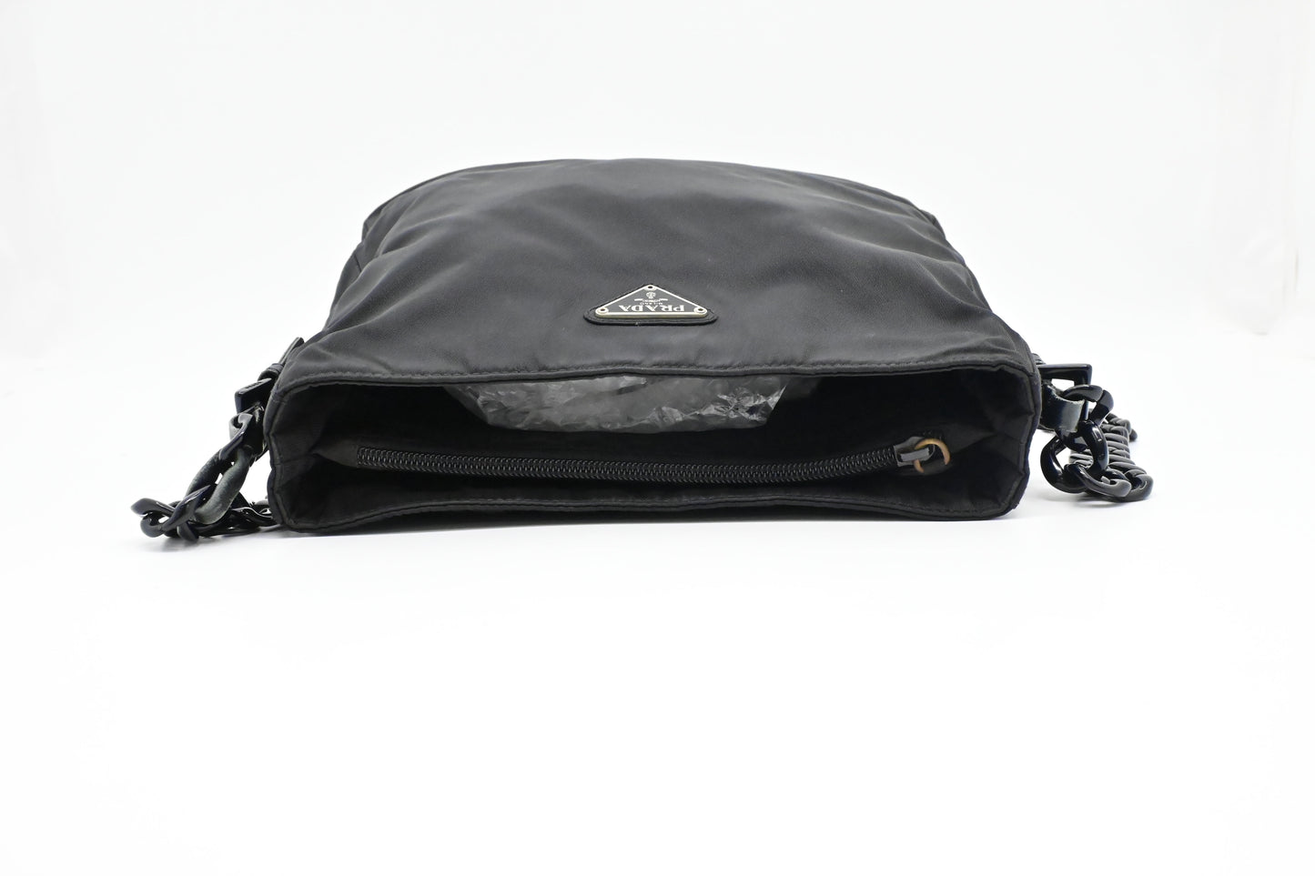 Prada Sholder Bag in Black Nylon