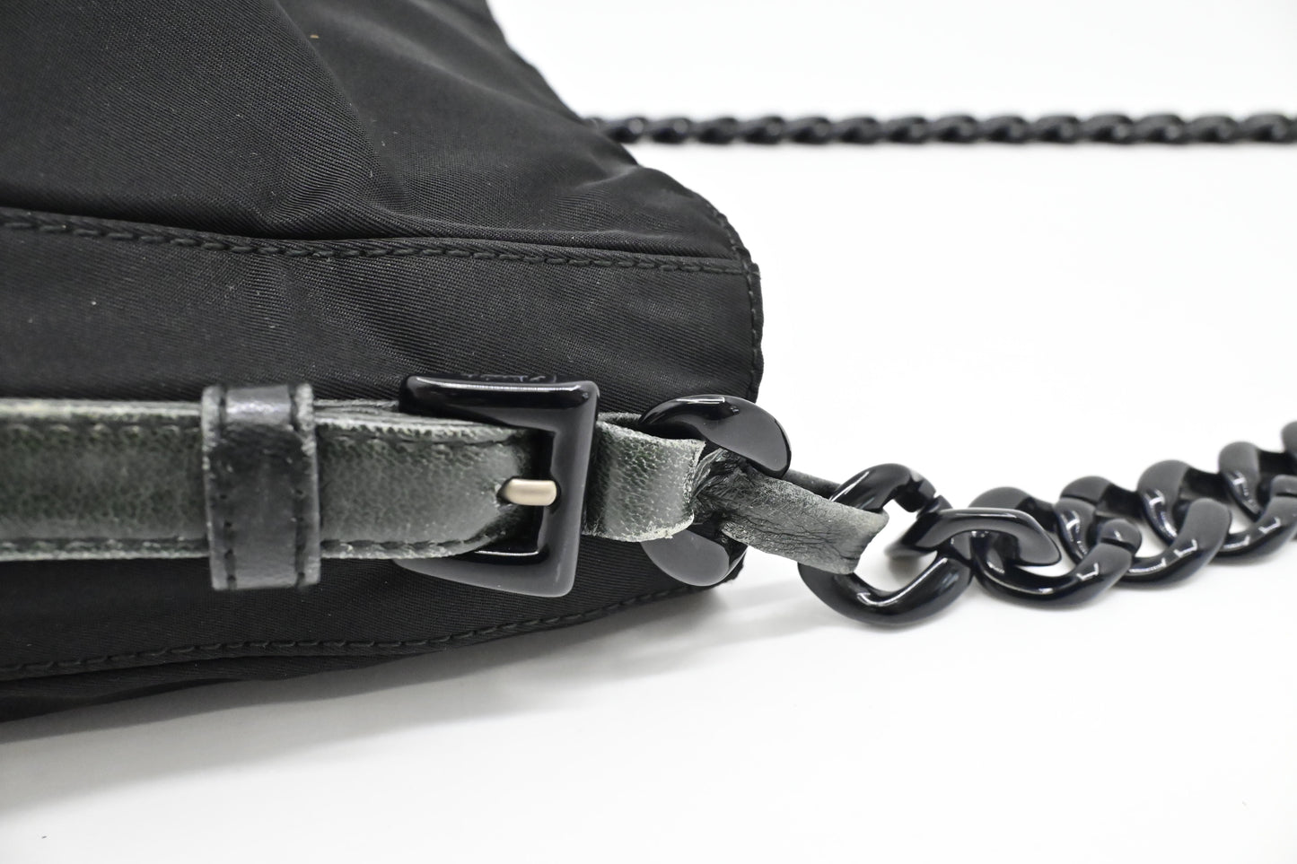 Prada Sholder Bag in Black Nylon