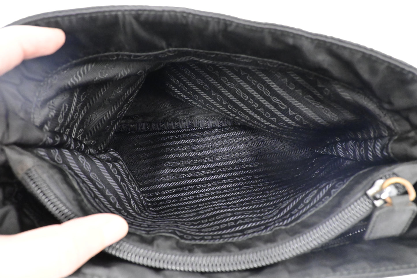 Prada Sholder Bag in Black Nylon